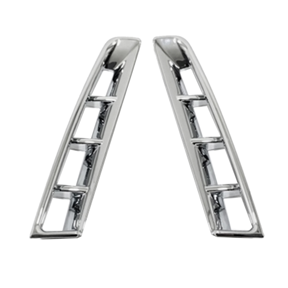 ARELENE Car Front Fog Light Cover Trim Sticker for Carnival KA4 2021 2022 Silver
