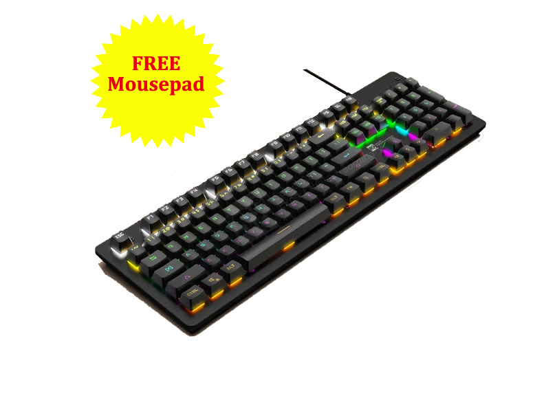R8 1035 Professional Gaming Mechanical Keyboard | Dazzling Light Effect