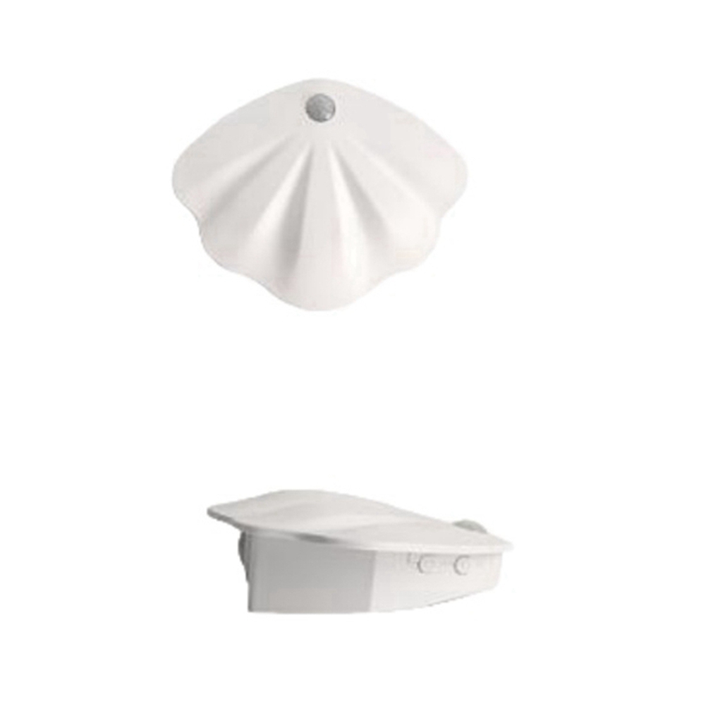 Night Light Motion Sensor Shell Shaped Spotlight Rechargeable Bedroom Corridor Staircase Mural Decorative Light Black