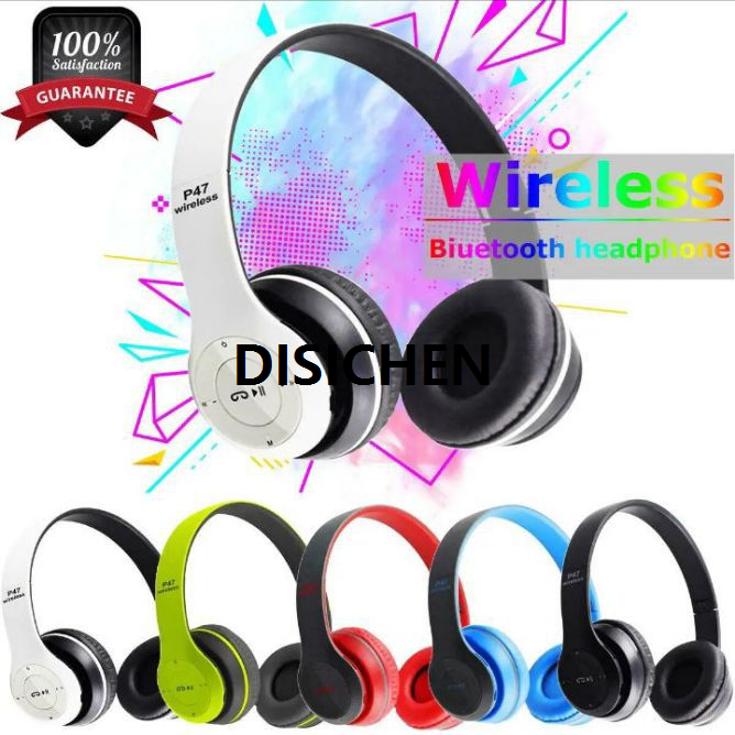 DISICHEN P47 Headset Bluetooth Wireless Earphones with Mic ,Foldable Gaming Headset 5.0 Affordable