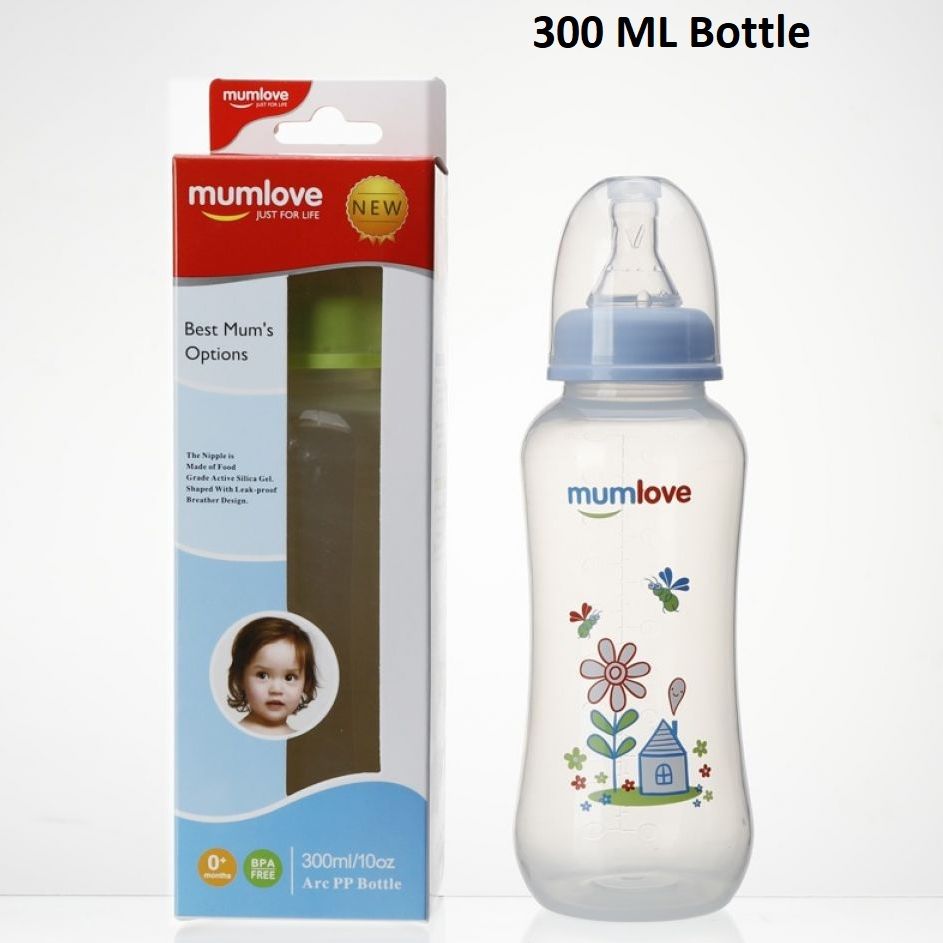 Baby Mumlove Nipple Bottle 300ml Arc Bottles