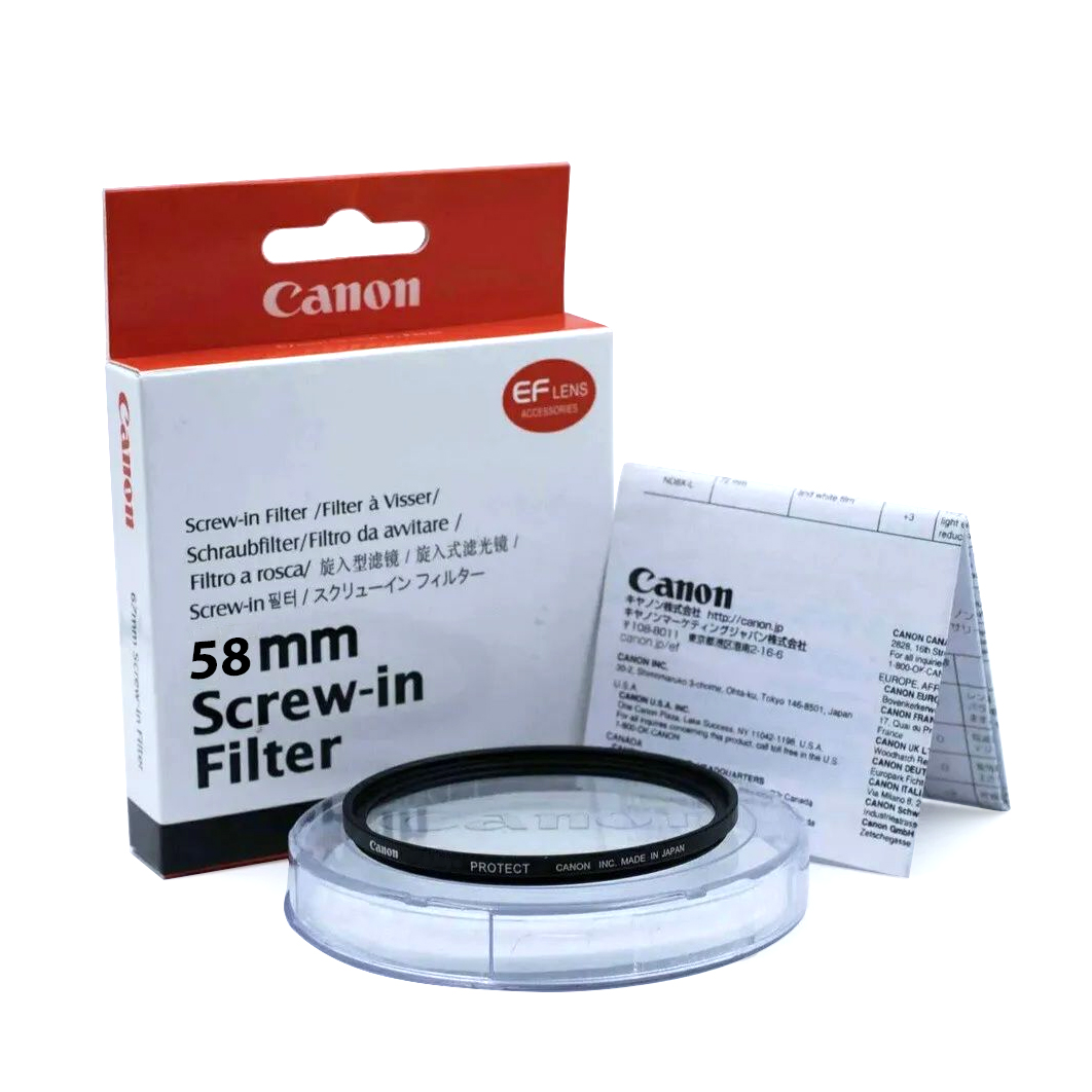 Canon 58mm Lens UV Filter for Canon 18-55 / 55-250 / 75-300 Lens (Made In Japan)