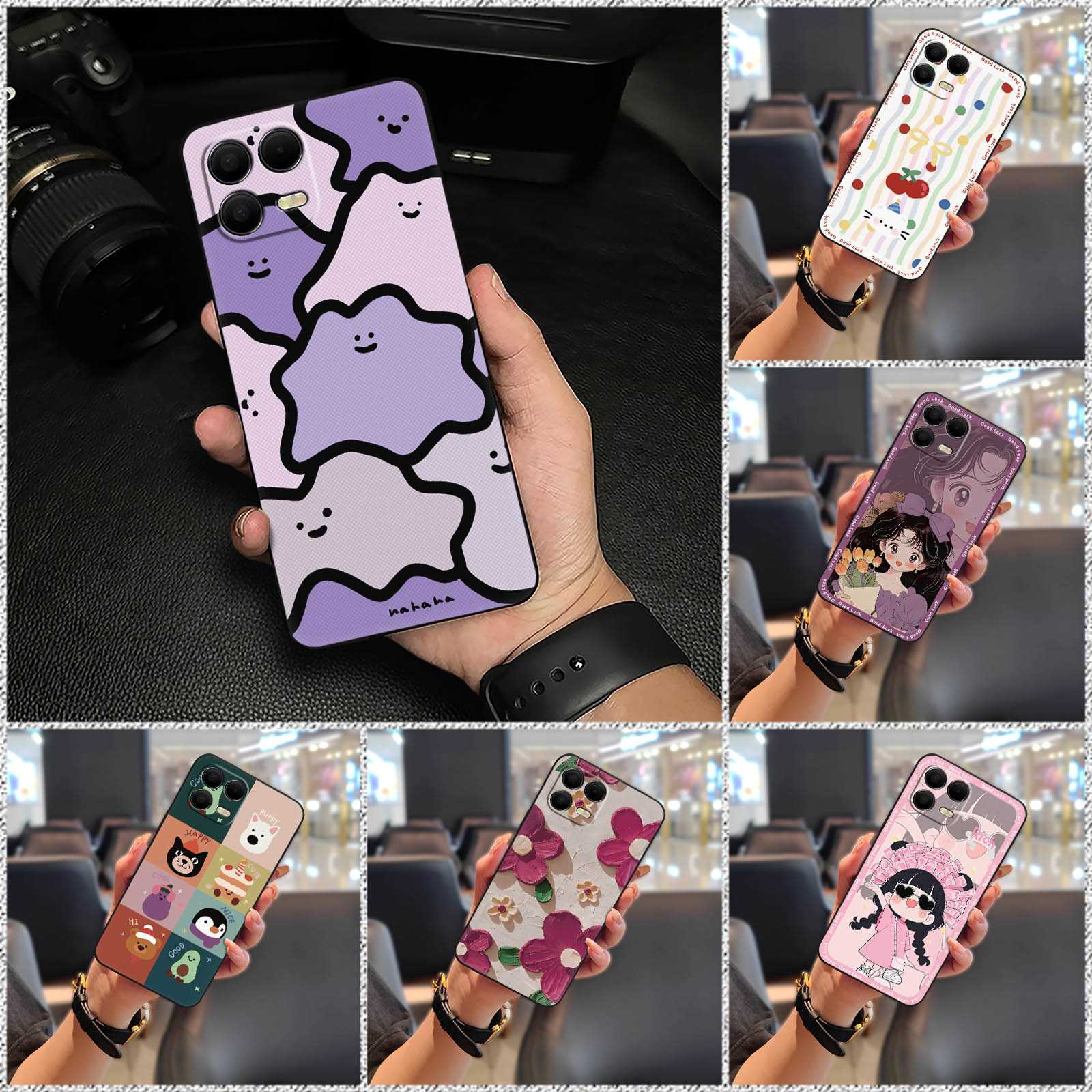 Animals TPU Phone Case For TCL T-Mobile Revvl8 Pro/T Phone3Pro Shockproof Anti-knock Protective Cartoon Waterproof Cute