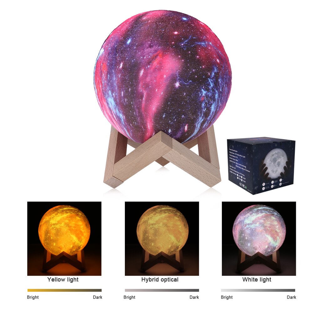 Galaxy Moon Light Kids Night Light Creative Home Decor