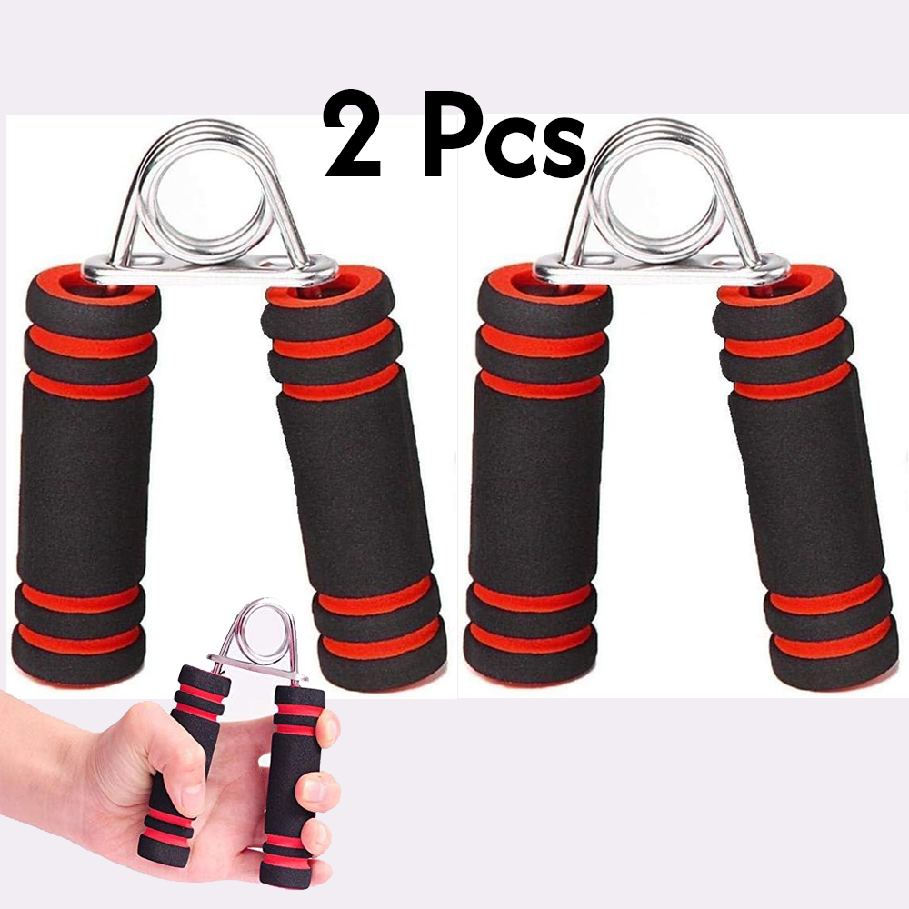 2 Pieces Hand Gripper Strength Training Set | Foam Handle Forearm & Wrist Exerciser | Grip Strength Trainer (2 Pieces, Color May Vary)