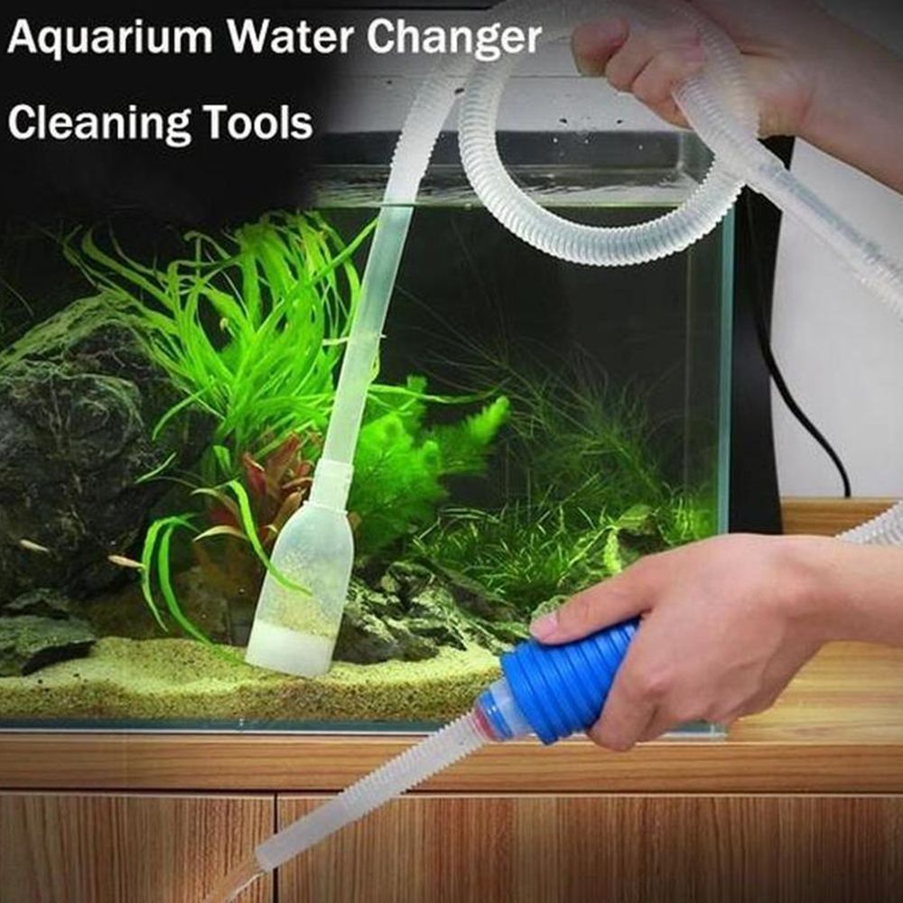 Portable Simple Handheld Aquarium Cleaner Cleaning Accessories Siphon Hose Water Changer Pump