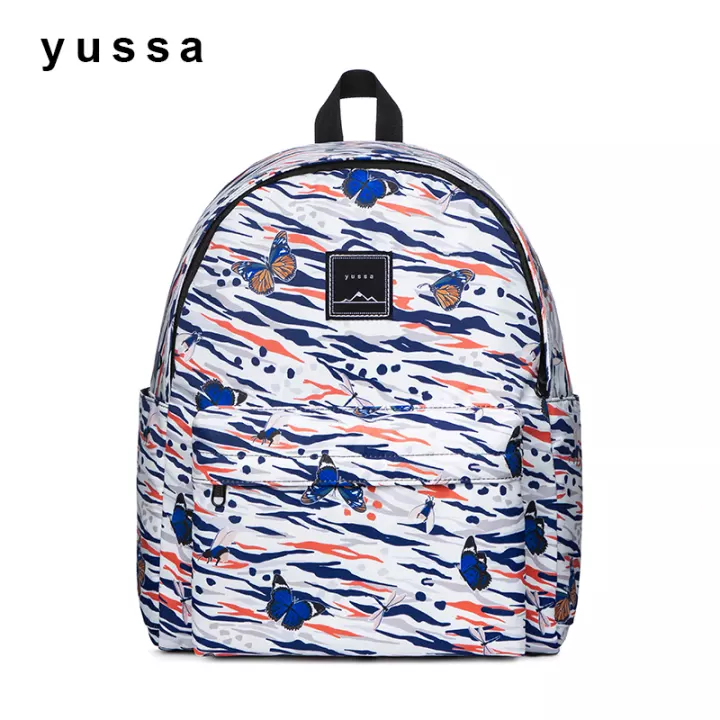 Yussa Printed Fashionable Waterproof School, Collage, Travel Backpack With 14" Laptop Storage Capacity For Men And Women Unisex Y20B0031B01