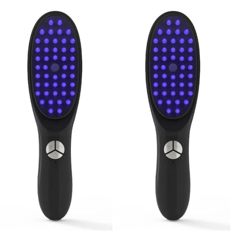 2X Scalp Massager for Hair Growth Vibration Hair Massage Brush Red Light Therapy Anti Hair Loss Stress Relief