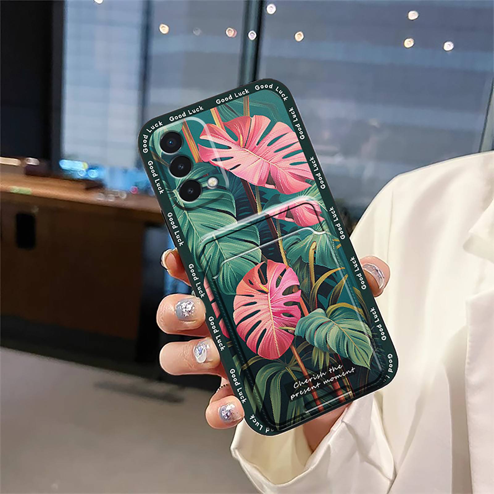 Cartoon Shockproof Phone Case For MOTO G84 5G Card bag Card sleeve Soft case protective Dirt-resistant Card slot Cover