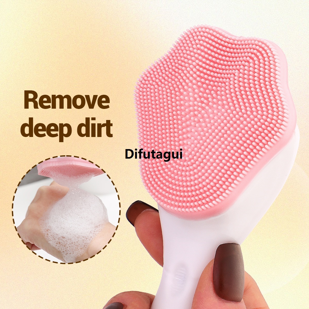 Difutagui Sales promotion 3PCS facial cleaning kit, including face brush and 【2025 Version】 face makeup remover powder puff, facial cleaning and beauty tools.