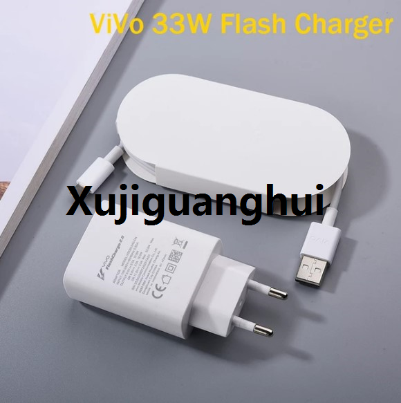 Xujiguanghui Original 100% Vivo_ 33w Flash charger 2.0 Original Vivo_ Dual Engine charger for Vivo_V20 Se V19 V20 V23 V23e V21 V21e V17 Pro X50 Pro X60 Fast Flash Charging Dual Engine Charging Charge