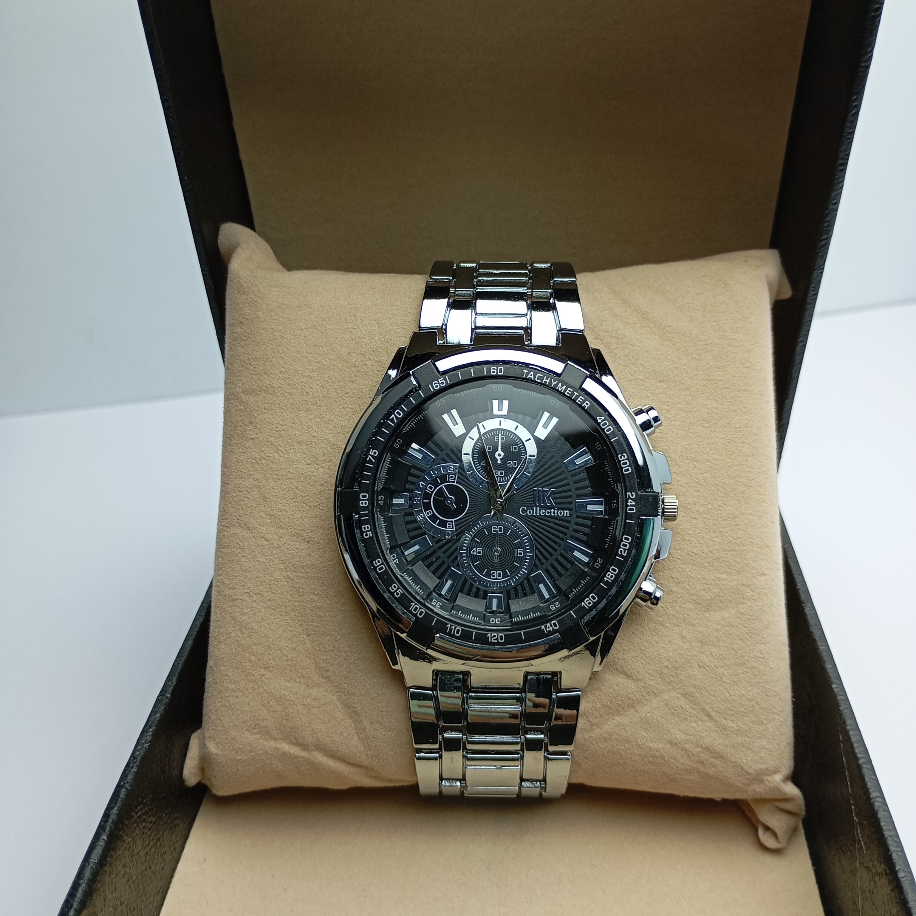 IK Collection Big Full Black Watch For Men And Boys
