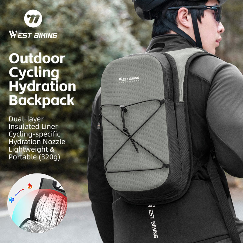 WEST BIKING Outdoor Sports Hydration Backpack Keep Warm Waterproof Bag Camping Sports Mountaineering Backpack
