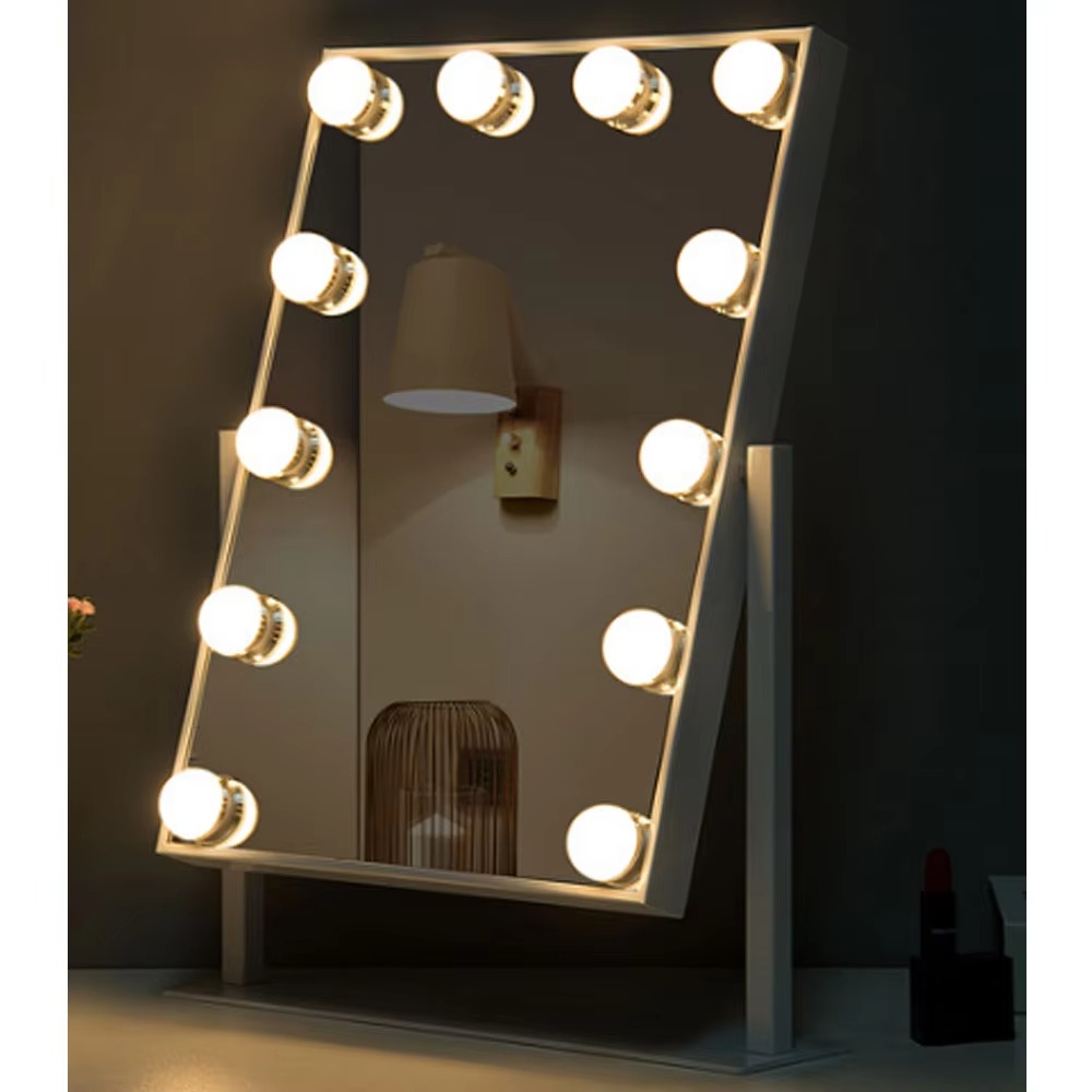 3 Color Changing Hollywood Style LED Mirror Light | 10 Dimmable USB Powered Vanity Makeup Lights