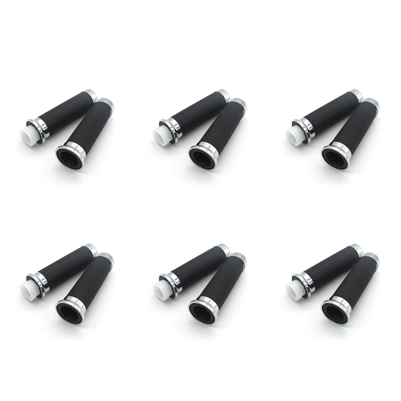 FORIDE 12x Motorcycle 7/8 Inch 25mm Handle Grip Handlebar Grip Rubber Gel Sleeve for Steed400 Steed600 VLX Steed 400 600