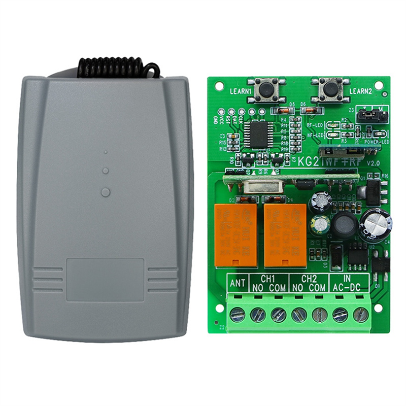 Remote Control Switch for WiFi Garage Gate Opener, Tuya Smart Wireless Rolling Code Receiver 12V 24V