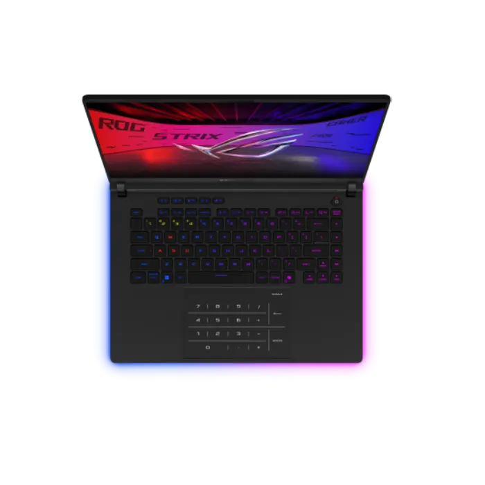 ASUS ROG Strix Scar 16 G635LW | Intel Core Ultra 9 275HX | 32GB RAM | 2TB NVMe SSD | 16.0" WQXGA 240Hz Display | NVIDIA RTX 5080 - 16GB | Windows 11 | Numpad | ROG Backpack | Mouse | Headset | Off Black | 2 Year Int'l Warranty | 1 Year Perfect Warranty