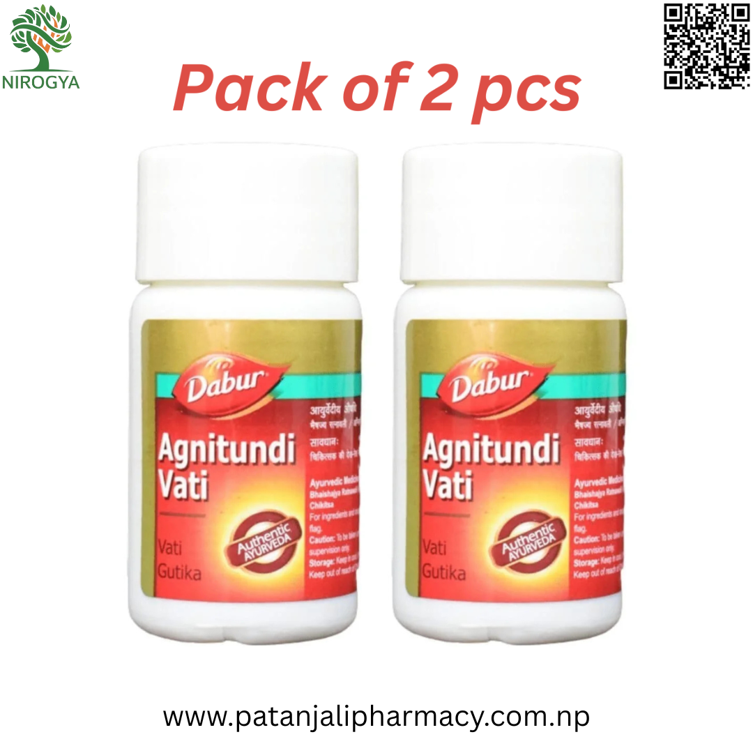 Dabur Agnitundi Vati Tablet 80N Pack of 2 pcs