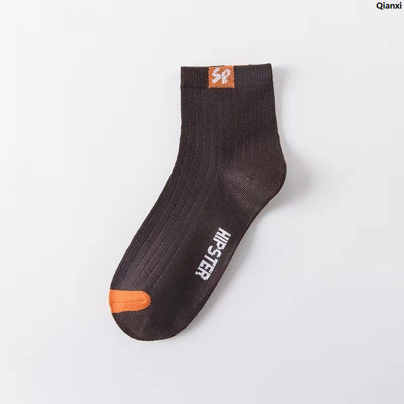 Qianxi2025 New 2025 New Socks High Top Socks Couple Men's Socks Set 5 Pieces / Buy One Get Four Free Autumn and Winter Korean Version Men's and Women's Sports