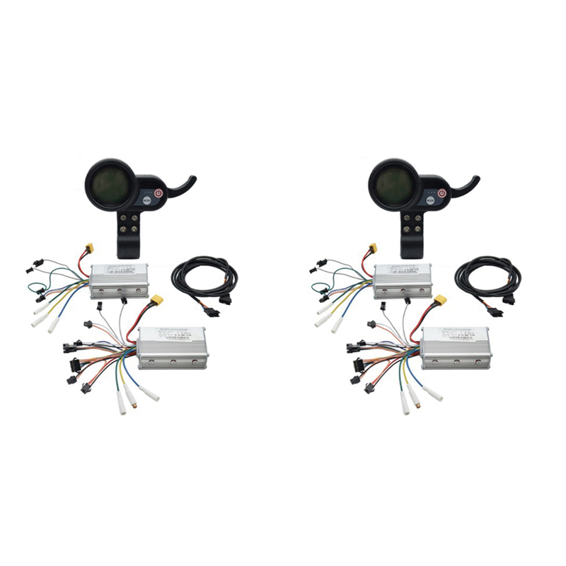 2X Electric Scooter Dual Drive Controller JP 48V 52V 60V 25A 50A Brushless Controller AB Front Rear Drive Controller Kit