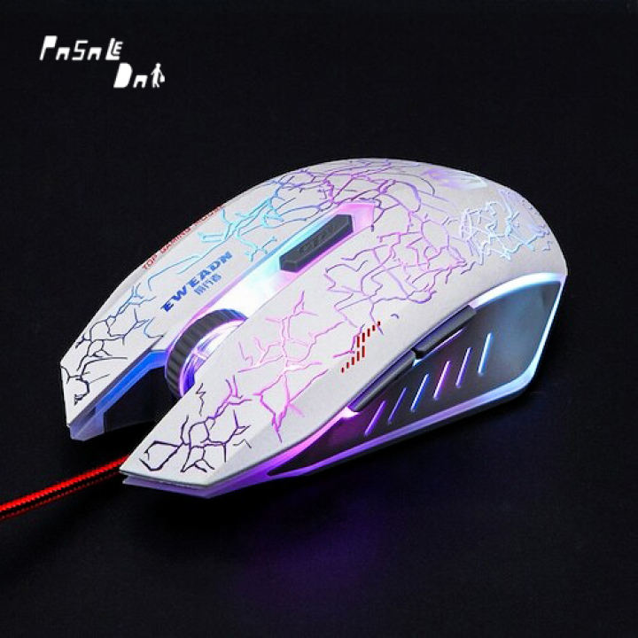 EWEADN V3 6D Professional 6 Buttons 3200CPI with 2400DPI Gaming Sensor Pro Mechanical Gaming Mouse