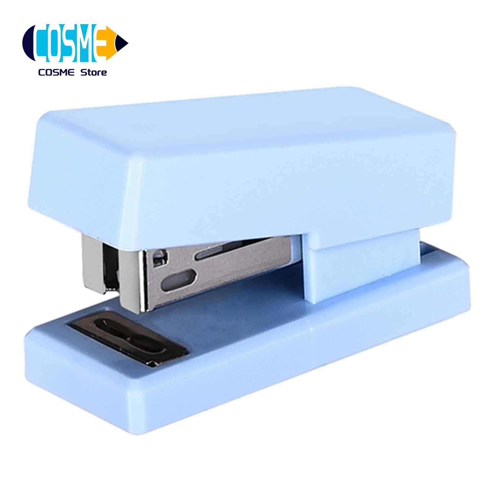 Cosme Portable Mini Stapler for Students Mini Stapler Portable Compact Travel Size Smooth Binding for 2-15 Pages Lightweight for Students