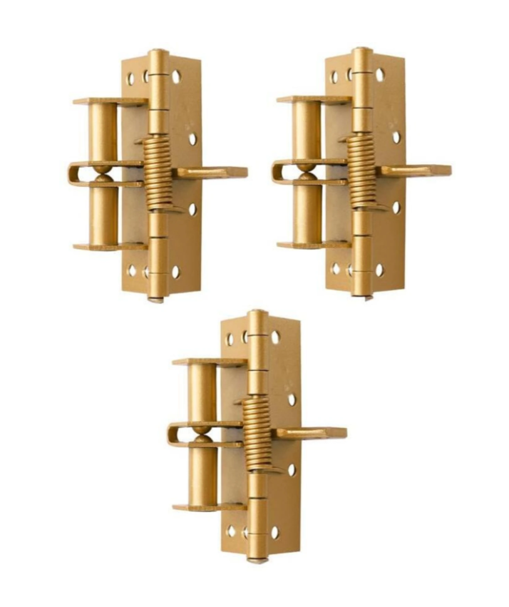 New 3 In 1 Automatic Self Closing Door Hinges 1pc with Positioning 90 Degrees Integrates Spring Hinge, Door Closer and Door Stopper