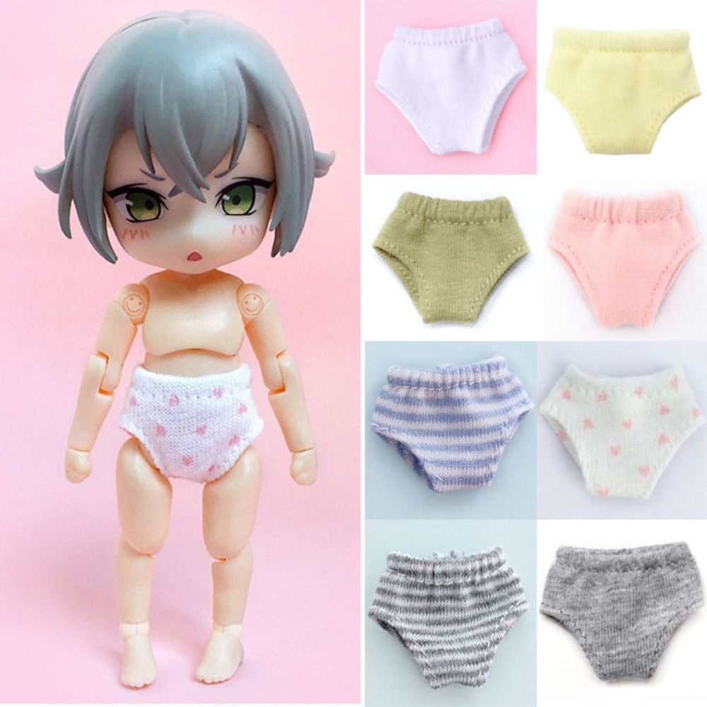 New Cute OB11 Doll's Underwear Elasticity 12 Colors Cotton Underwear DIY Doll Clothes Accessories 20cm Cotton Doll/1/12 BJD Doll/1/11 OB11 Doll/p9 p10 gsc