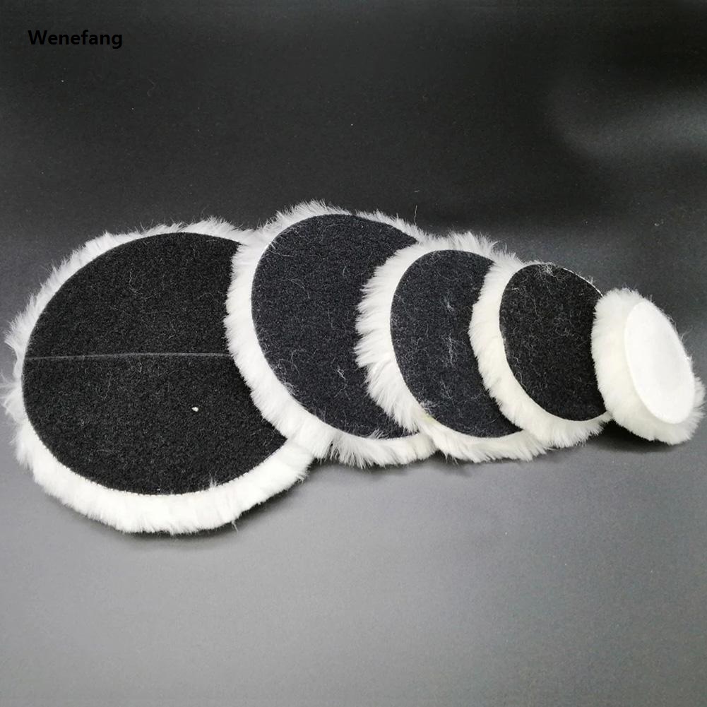 Wenefang Universal Car Polish Pad 3/4inch For M10/M14 Soft Wool Machine Waxing Polisher Car Body Polishing Discs Cleaning Accessories