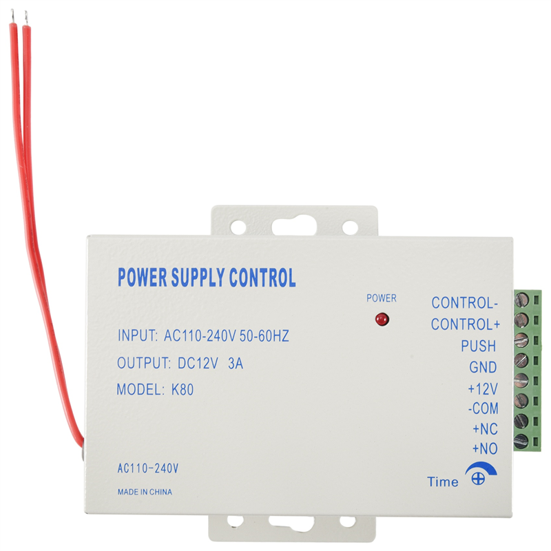 OUMERY K80 Door Access System Electric Power Supply Control DC 12V 3A Miniature Power/Electric Lock Power/Access Control System