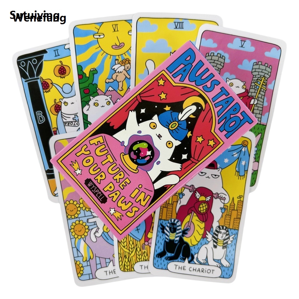 Wenefang Sutuiying Paws Tarot Cards Oracle Deck For Beginners 2025 2025 Study Future in Your Paws Tarot Deck