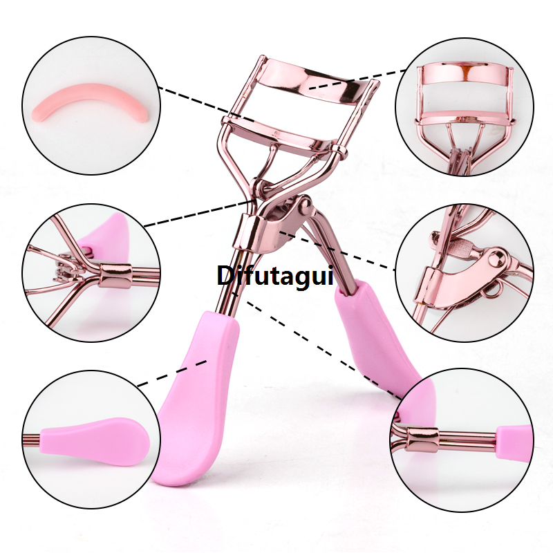 New 1pc Eyelash Curler Makeup Beauty Tools Long Lasting Lashes Curling Applicator Colorful False Lashes Clips Not Hurting Eyelashes