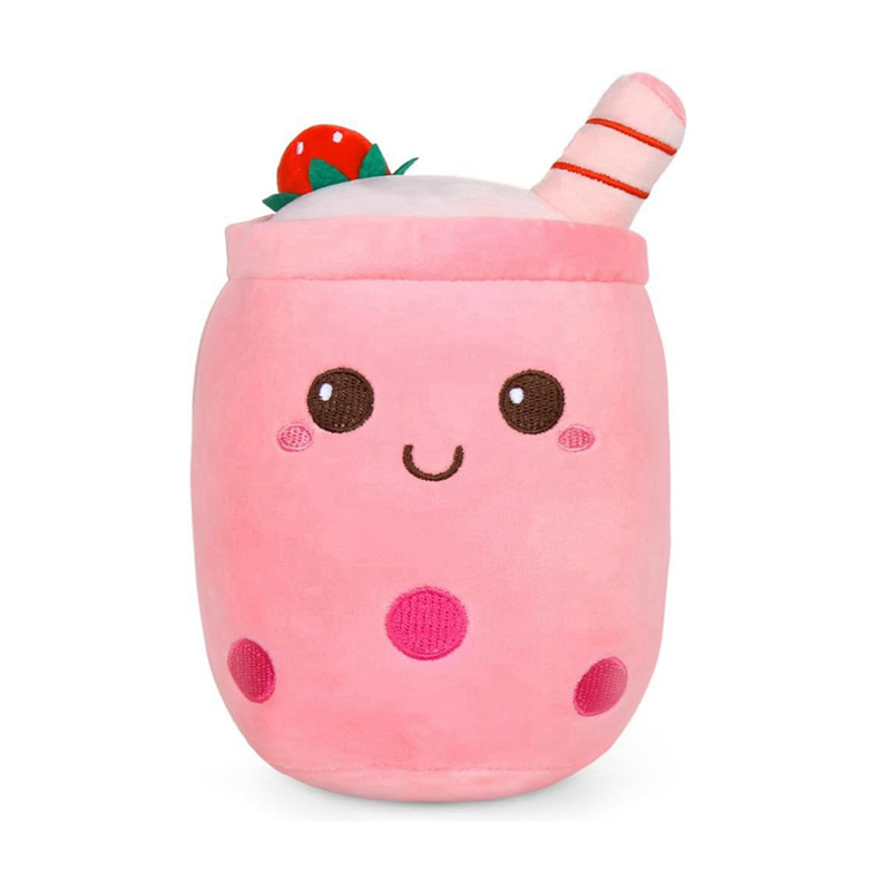 Bubble Tea Plush Pillow, Soft Plush Milk Tea Cup Toy, Cute Design, Comfortable and Lovely.
