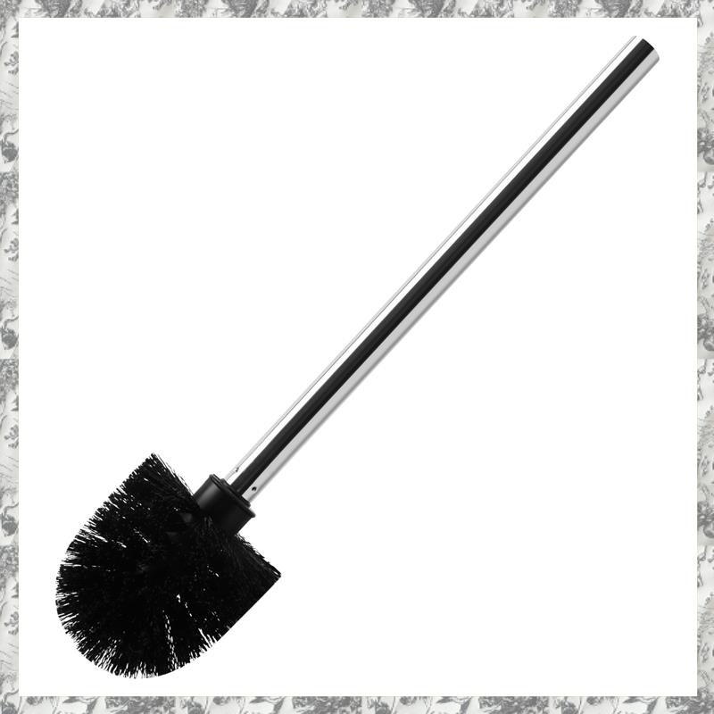 CGearuppt Replacement Stainless Steel WC Bathroom Cleaning Toilet Brush Black