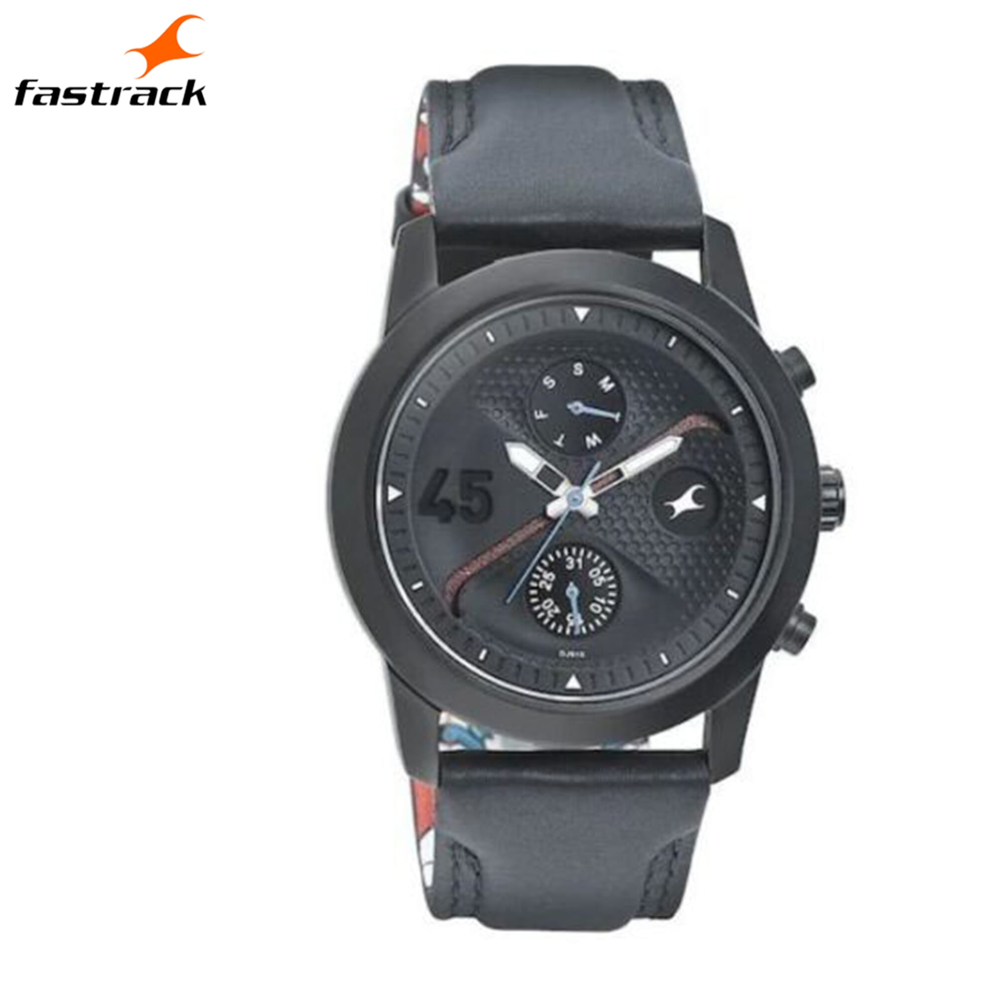 Fastrack Go Skate Analog Black Dial Men's Watch-3216NL01