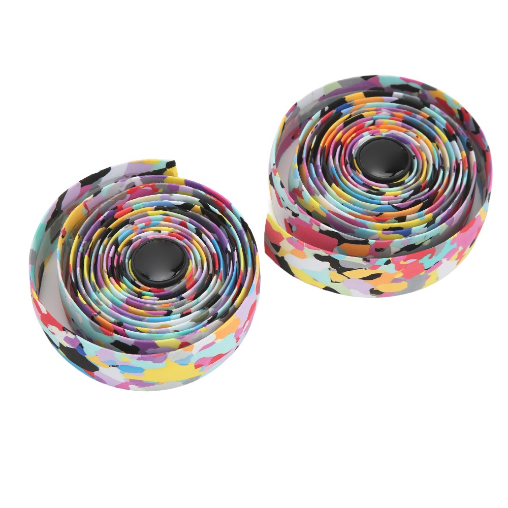 1 Pair Durable PU+EVA Bike Handlebar Tape Waterproof Lightweight Bicycle Handlebar Tape Breathable Shock-absorbing Bicycle Bar Tape Bicycle Upgrade