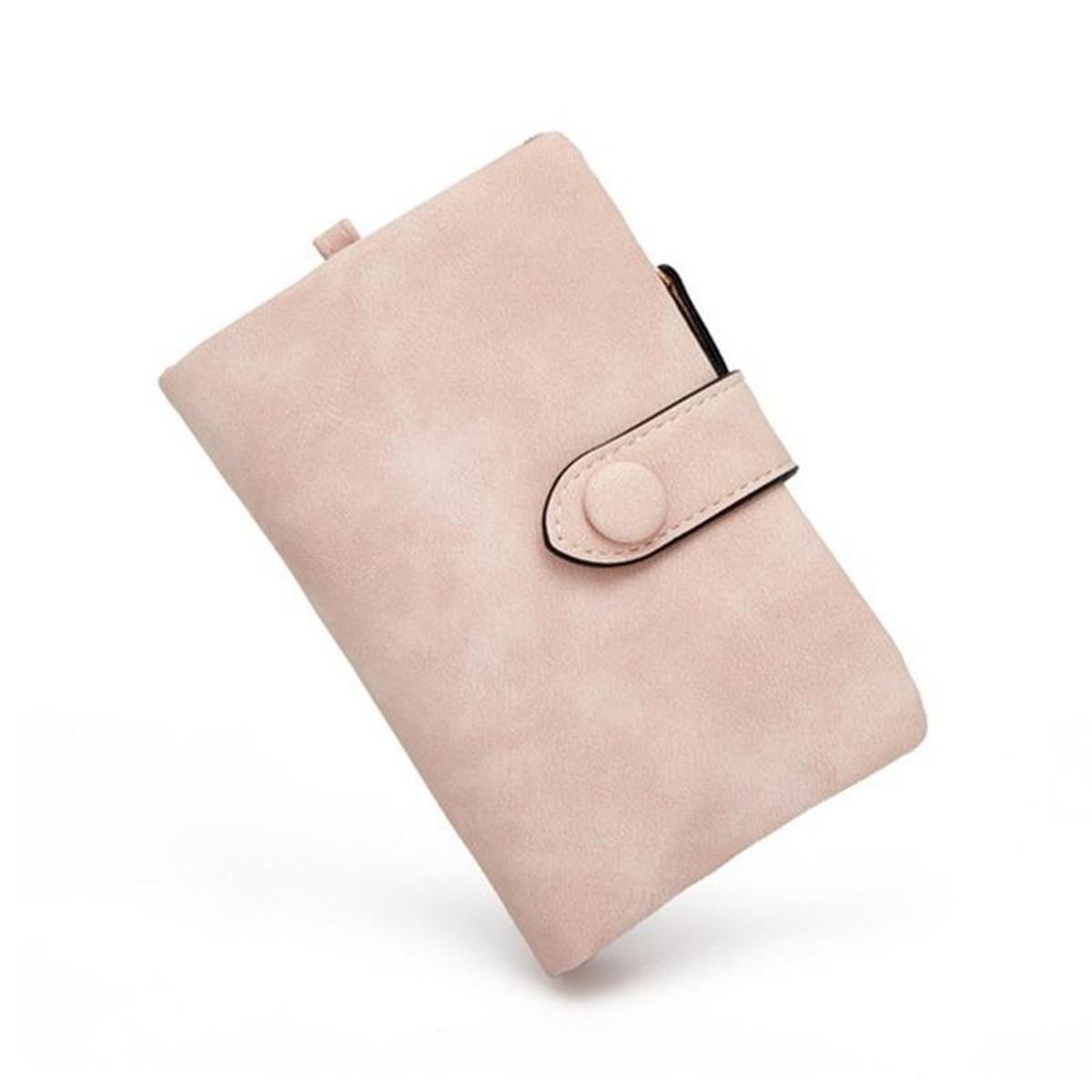 2022 NEW Small Wallet Women Female Soft Leather Ladies Purse Slim Carteira Brand Designer Solid Color Money Clutch Bags