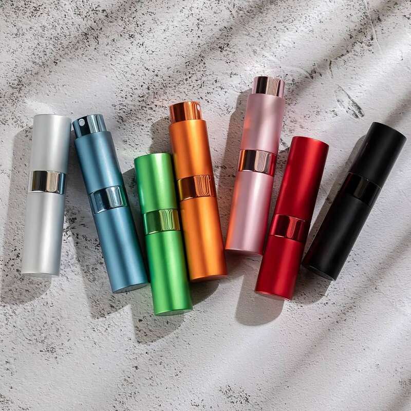 8ML Atomizer Perfume Spray Bottle for Travel (3 PCS) Empty Cologne Dispenser Portable Sprayer (Black)