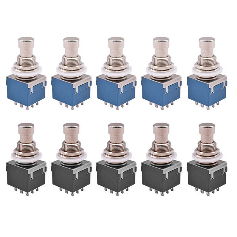 10PCS 3PDT Guitar Effects Stomp Switch Guitar Foot Switches