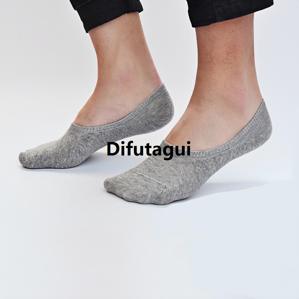 Difutagui Light socks anti-slip adhesive sweat absorption antibacterial Luxury Profesional boat socks summer 20/105/3 / double men's, anti-odor socks,