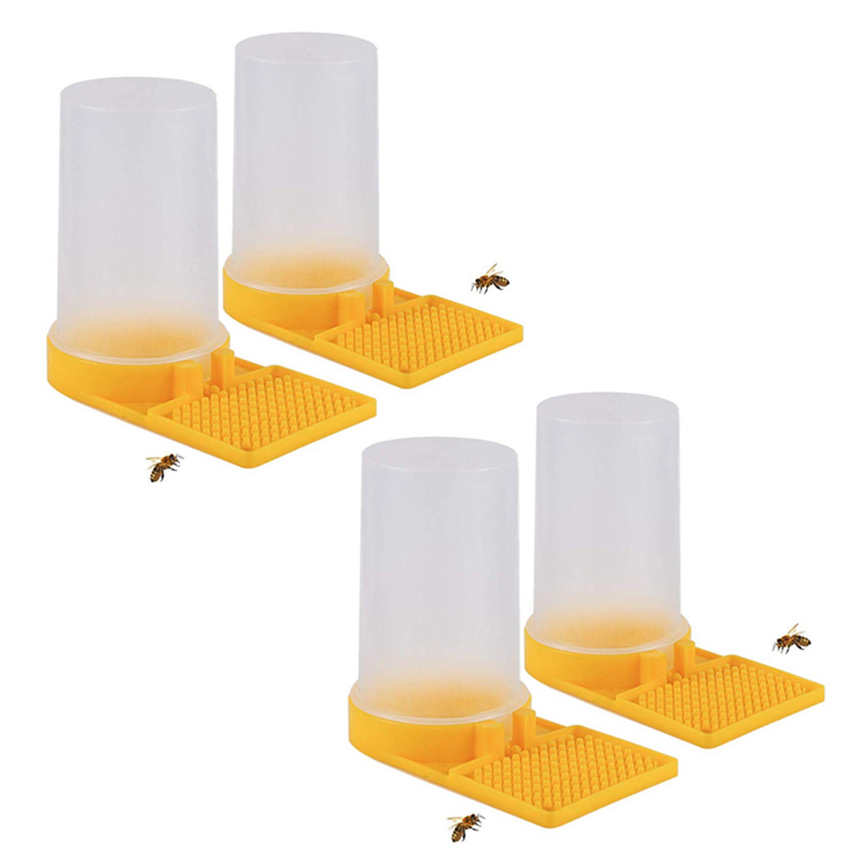 fasdaga 4 Pack Beehive Beekeeping Water Dispenser Honey Beehive Entrance Feeder Bee Drinking Beekeeping Equipment