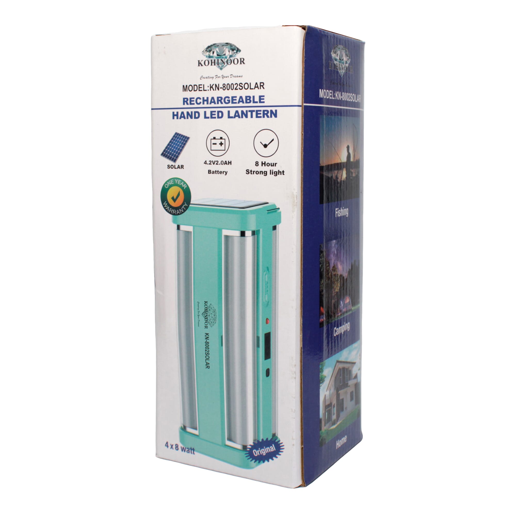 Kohinoor Rechargeable Hand LED Lantern With Solar Panel