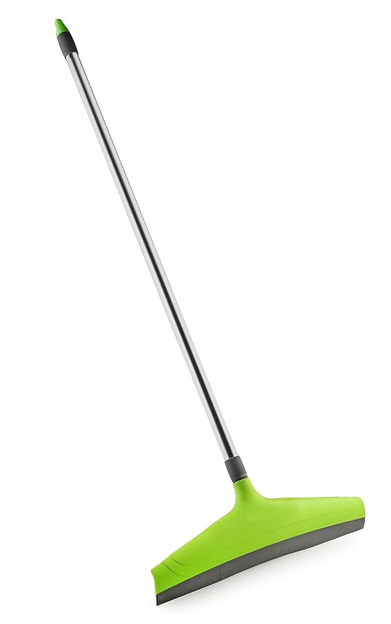 RSKS 16" INCH Width and 48 Inch Long Steel Handle Wiper Stainless Steel Pipe | Cleaning Home Kitchen Bathroom | Multicolor