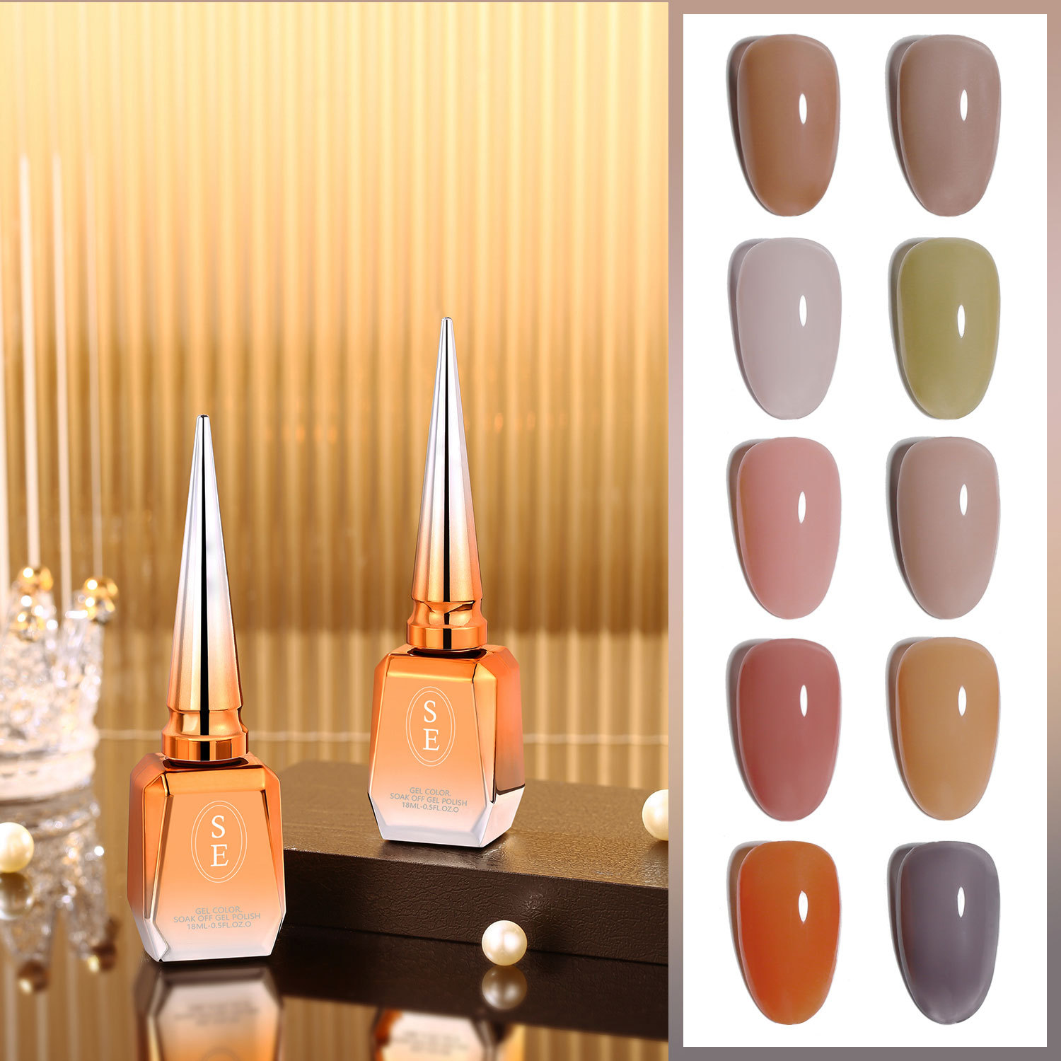 SE nail polish glue set wholesale Xiaohongshu hot promotion 18ML large capacity nail polish glue 10 small sets of nail polish glue in the store