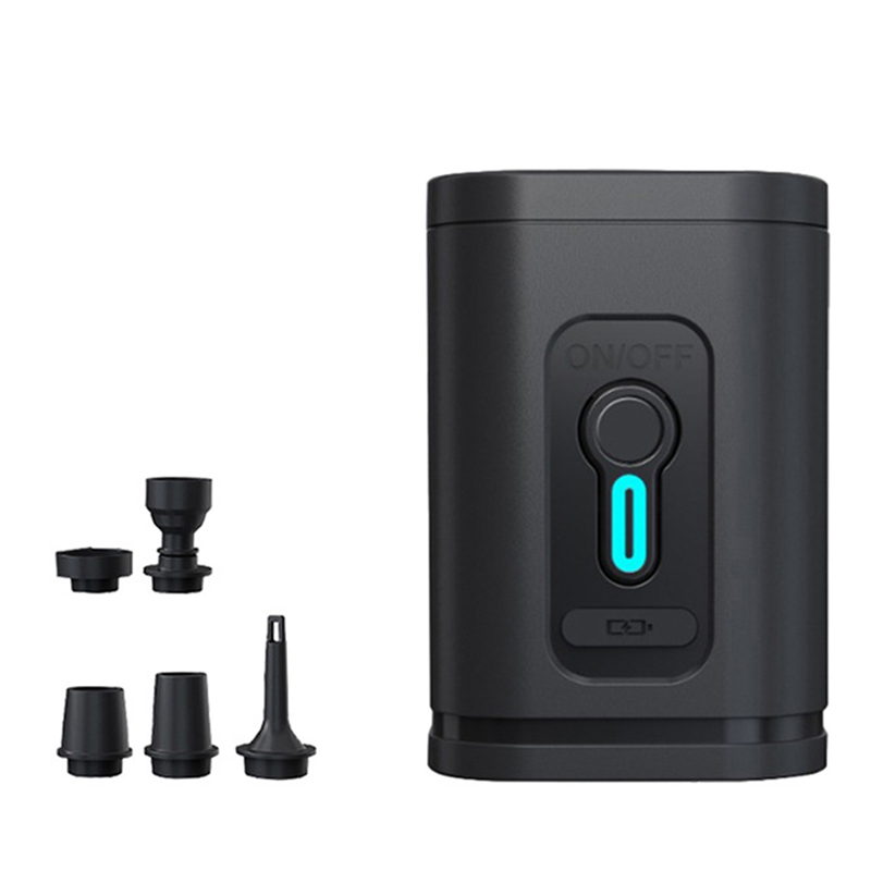 JAERBEE Electric Air Pump with Lights Mini Wireless Air Compressor USB Charging Inflator/Deflator Pumps for Outdoor Camping A