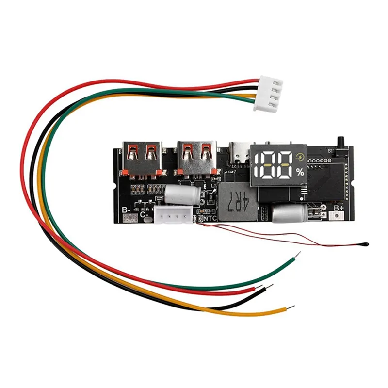 Power Bank Double TYPE C Port Two Way Mobile Power Module 18650 Charging Circuit Board DIY Motherboard 4S 100W