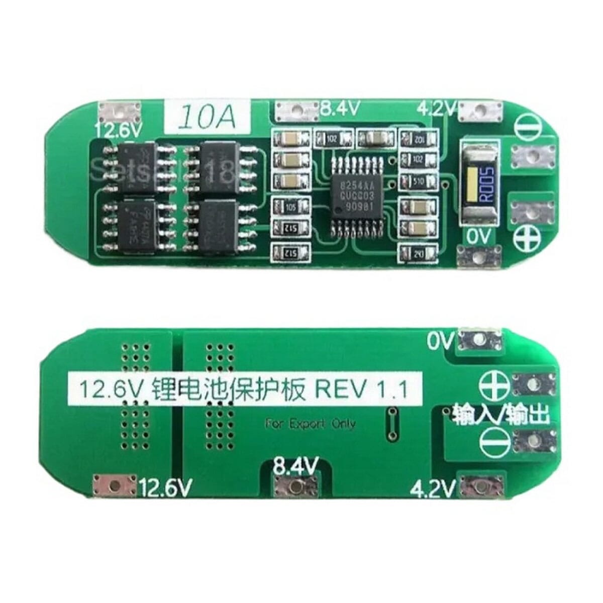 BMS 3S 10A 11.1V 12V 12.6V 18650 Lithium Battery Protection Board Power Bank Cells Charging PCB