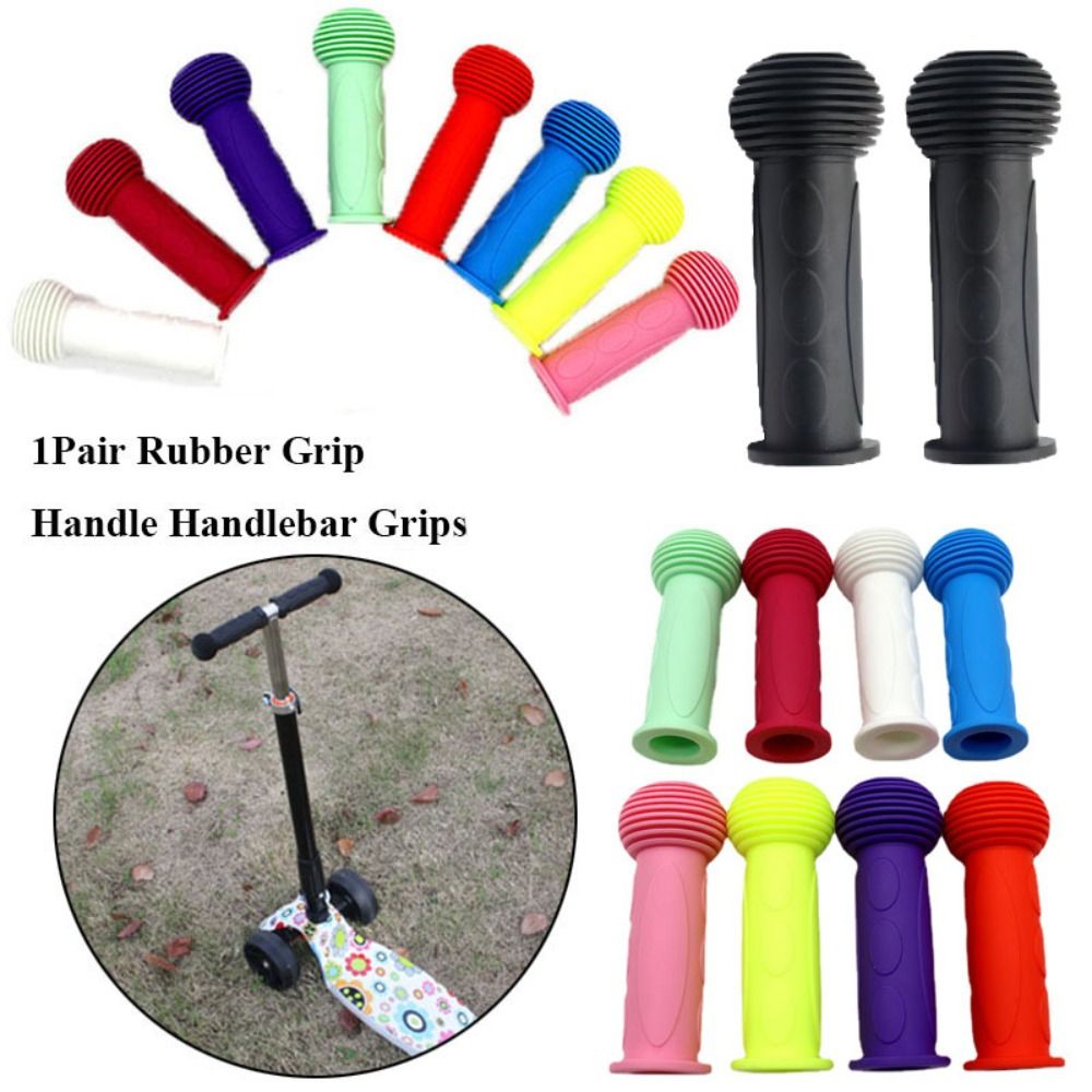 1Pair New Colorful Blue Red Rubber Grip Child Children Kids 10 Colors Handle Handlebar Grips Bike Bicycle Grip Bike Handlebar Accessories