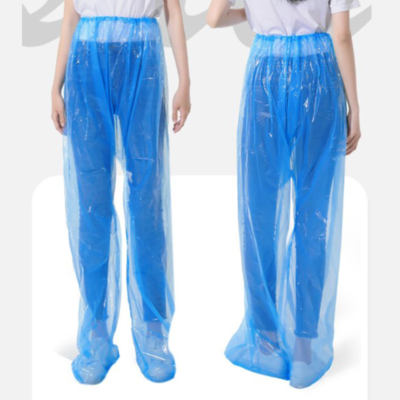 Cycling outdoor raincoat travel set split drift thick rain pants disposable foot waterproof transparent raincoat travel wisdom