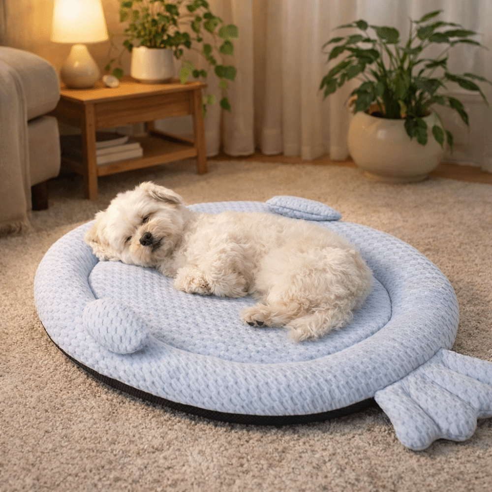 Comfortable Non-Slip Pet Cooling Mat High Rebound Cartoon Shape Dog Sofa Cushion Detachable Soft Cat Nest Spring Summer